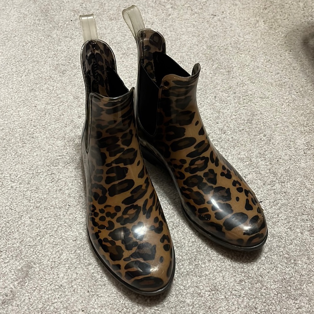 Leopard Rain Boots